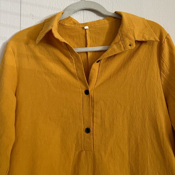 Mustard yellow day dress - Picture 2 of 4